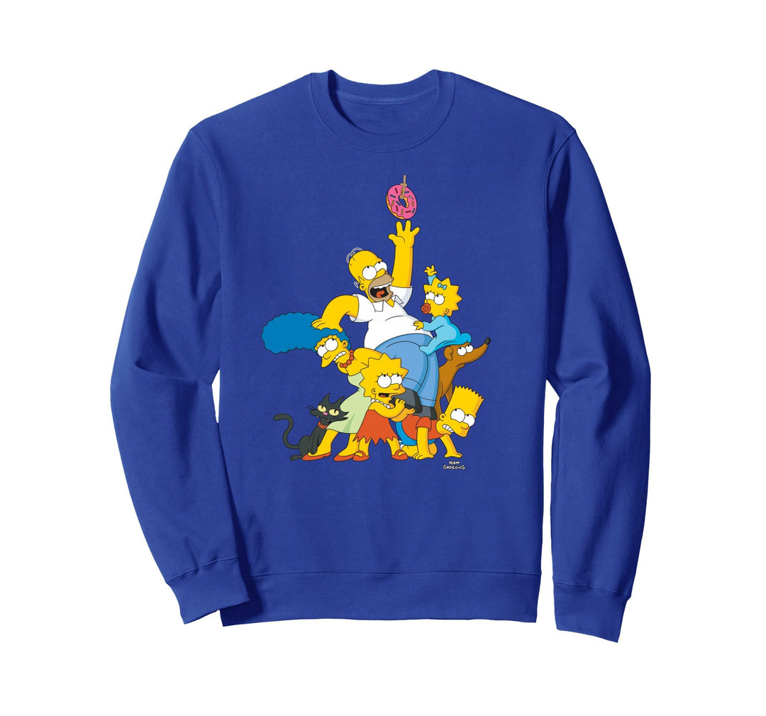 The Simpsons Family Donut Reach Sweatshirt