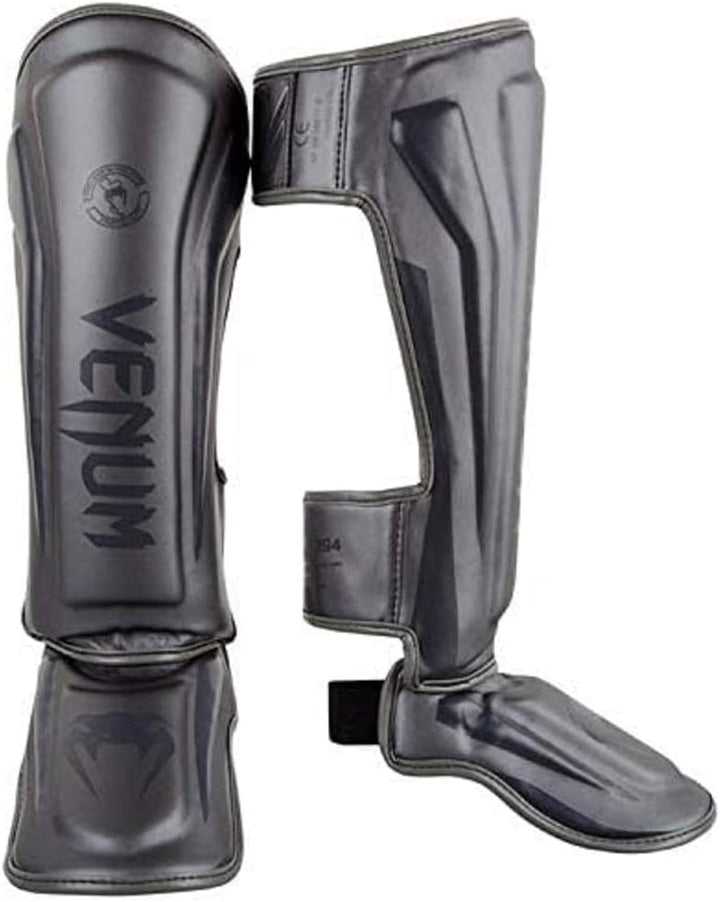 Venum Elite Boxen Schienbeinschutz XL Schwarz Matt / Schwarz, XL Schwarz Matt / Schwarz