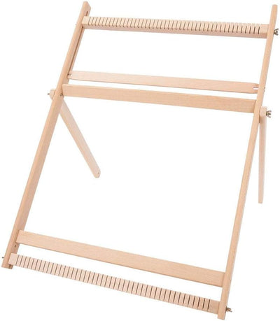 BHDD Webstühle mit Ständer, Multi-Handwerk Webstuhl Kit Verstellbarer Webrahmen Massivholz Abdeckung