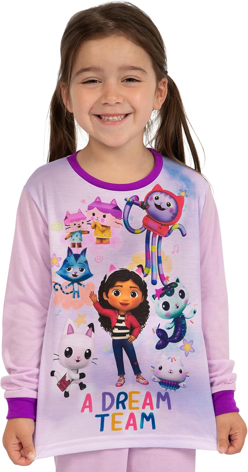 DREAMWORKS GABBY'S DOLLHOUSE Schlafanzüge 2Er-Pack | Duo Schlafanzüge Für Mädchen | Zweierpack Schla