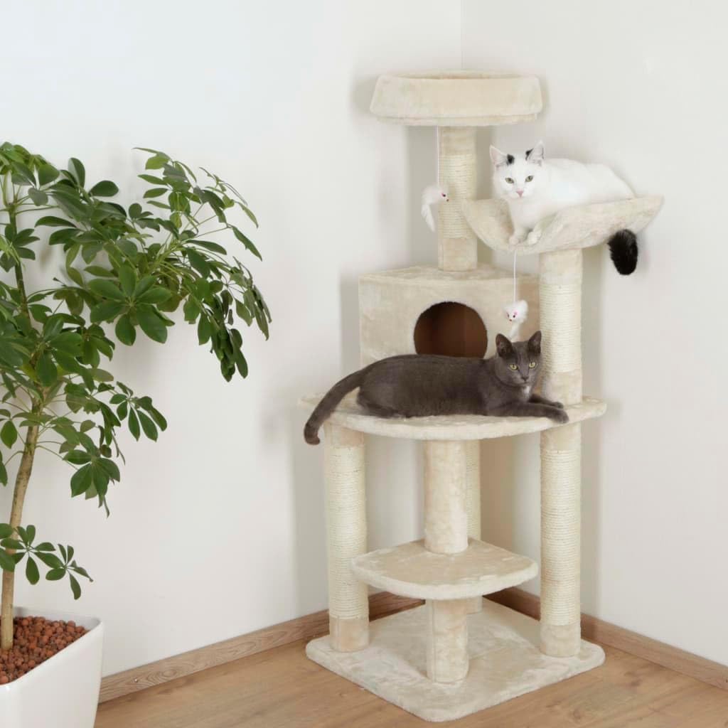 Kerbl Maxi-Pet 81621 Eckkratzbaum Zirkonia, beige, 56x56x130 cm, 60 Stück (1er Pack)