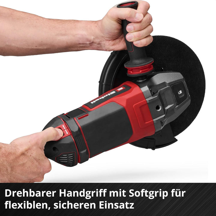 Einhell Professional Winkelschleifer TP-AG 230/2400 (2400 W, 230 mm Scheiben-Ø, 71 mm Schnitttiefe,