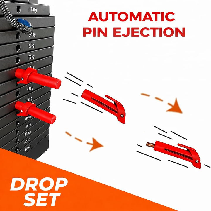 al badil Drop Set Auswerfstift – sofortiger Lastwechsel | Zubehör für Krafttraining für Maschinen mi