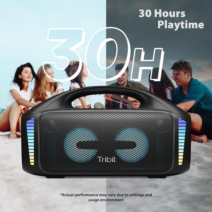 Tribit Bluetooth Lautsprecher StormBox Blast,Tragbarer Party Lautsprecher 90W Lauter Stereo Sound mi