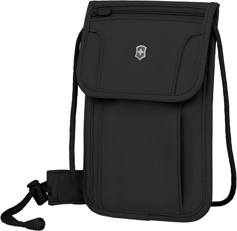 VICTORINOX TA 5.0 Deluxe Concealed Security Pouch, Brustbeutel mit RFID-Schutz, 14 x 1 x 21 cm, Schw