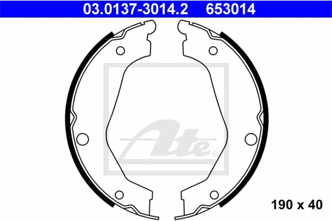ATE 03013730142 Bremsbackensatz Trommelbremse