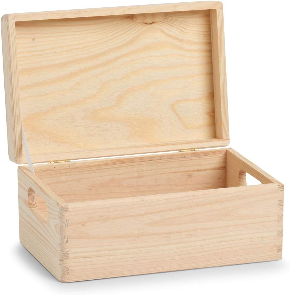 Zeller 13150 Allzweckkiste mit Deckel, Nadelholz 30 x 20 x 15 cm Sonstige ca. 30 x 20 x 14 cm, Sonst