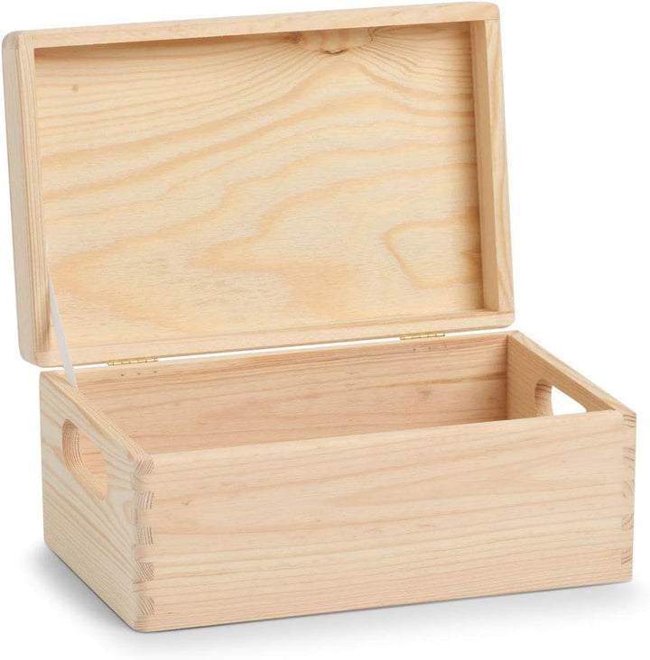 Zeller 13150 Allzweckkiste mit Deckel, Nadelholz 30 x 20 x 15 cm Sonstige ca. 30 x 20 x 14 cm, Sonst