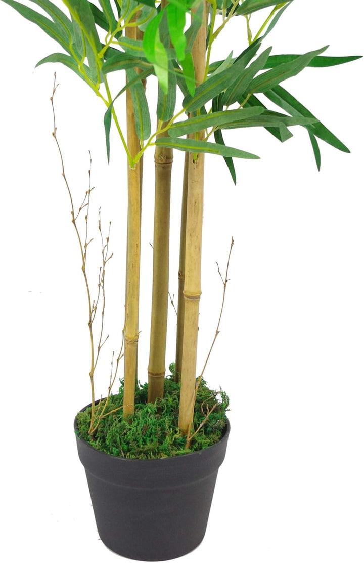 Leaf Bamboo Design UK Künstliche Bambuspflanzen/Bäume, Naturbraun Naturbraun 150 cm, Naturbraun 150