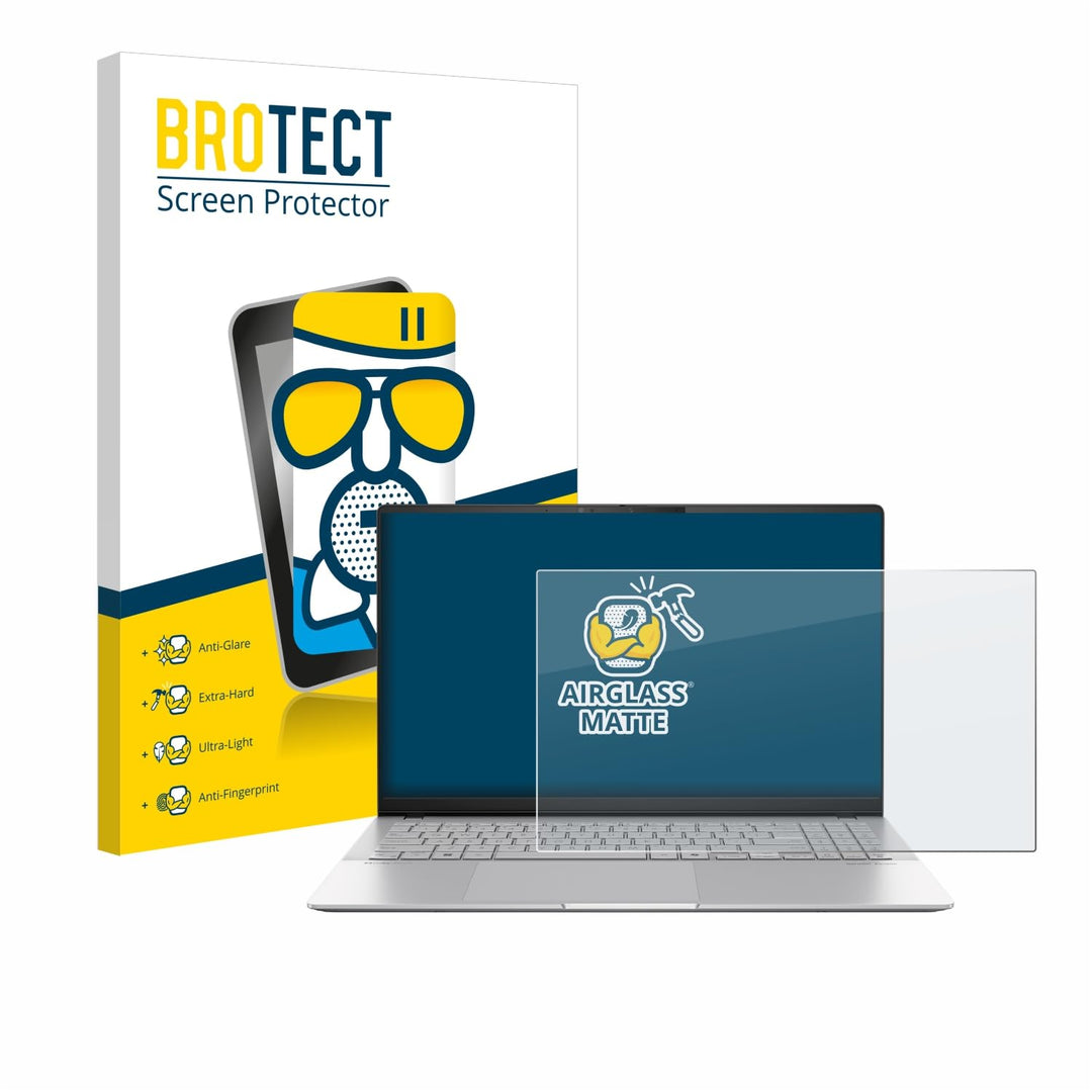 BROTECT Entspiegelungs Schutzglas für ASUS Vivobook S 15 S5507 Schutzfolie Panzer Glas Matt [Extrem