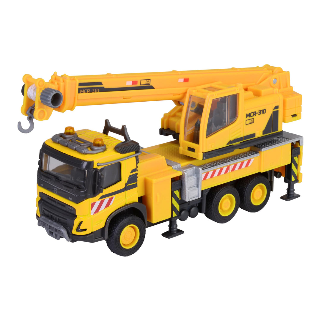 Majorette Auto-Set Volvo FH16 Truck mit Radlader (35 cm) - grosser LKW mit Anhänger, Bagger-Fahrzeug