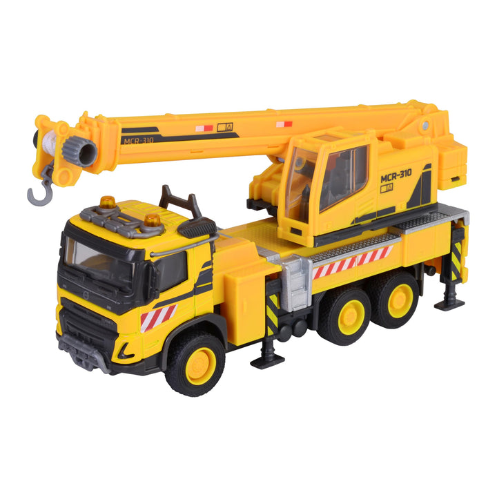 Majorette Auto-Set Volvo FH16 Truck mit Radlader (35 cm) - grosser LKW mit Anhänger, Bagger-Fahrzeug