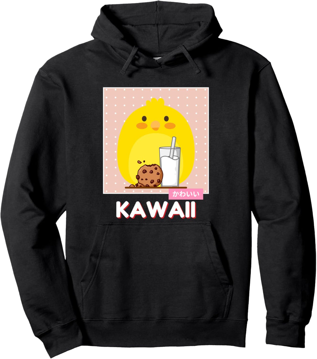 Kawaii süsse Ente Kekse und Milch Kawaii ästhetisch Pullover Hoodie