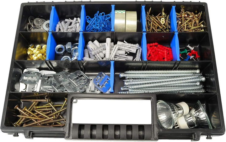 HASKYY Sortimentskoffer Sortimentskiste Sortimentsbox 10x Organizer XL - unterteilt und stapelbar -