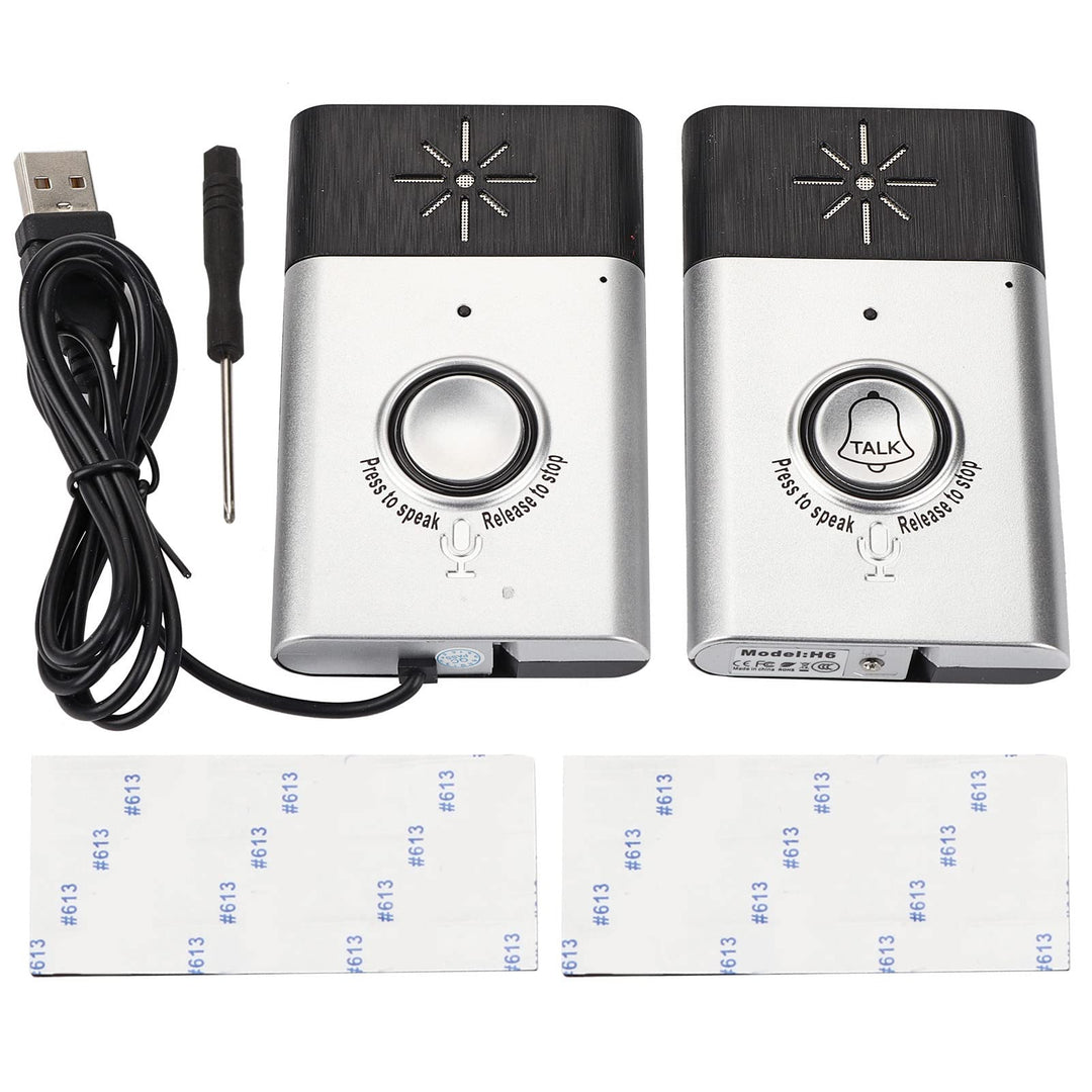 Smart Intercom Türklingel System, 2-Wege-Sprechanlage mit Voice Intercom, Kabellose Gegensprechanlag