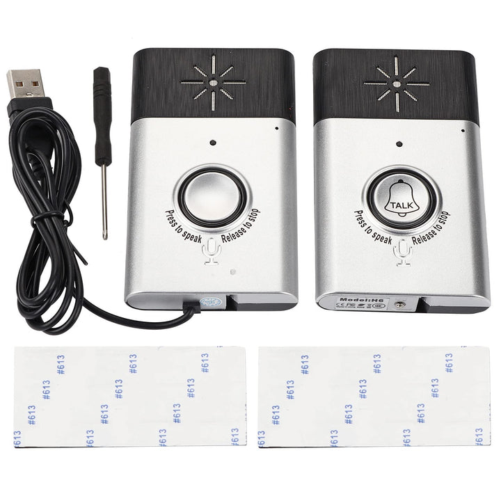 Smart Intercom Türklingel System, 2-Wege-Sprechanlage mit Voice Intercom, Kabellose Gegensprechanlag