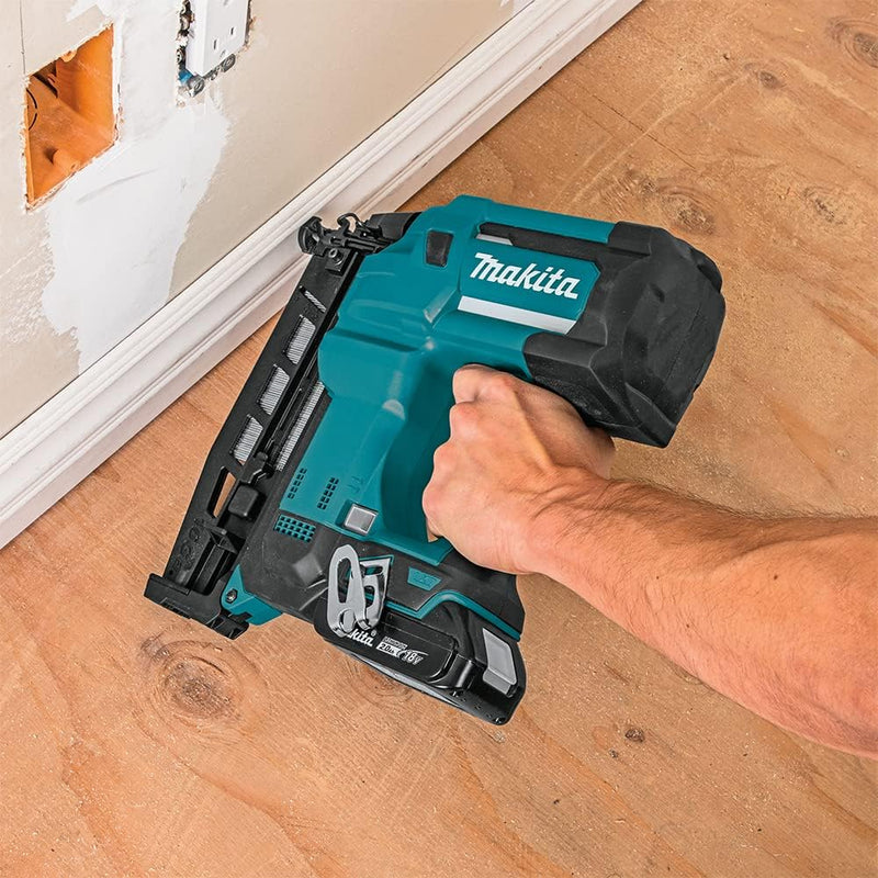 Makita DBN600Z Akku-Stauchkopfnagler 64 mm 18 V (ohne Akku, ohne Ladegerät) Single Akku-Staubsauger,