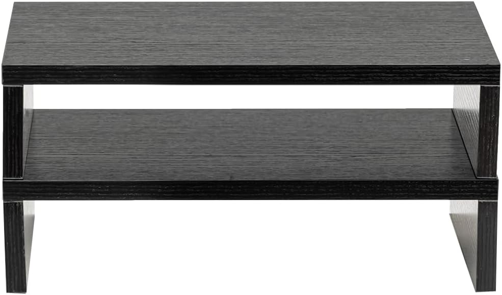 HOMYLIN Monitorständer für Schreibtisch, 2 Stück, MDF, verstellbarer Computerständer, Dual-Monitorer