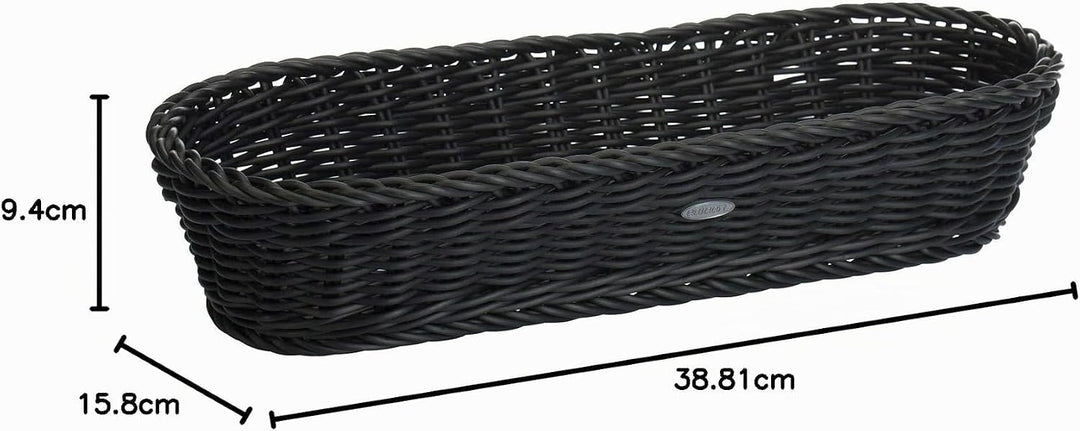 Westmark Mehrzweck-/Baguettekorb, geeignet für Hotel und Gastronomie, Oval, ca. 40 x 16 x8 cm, Synth