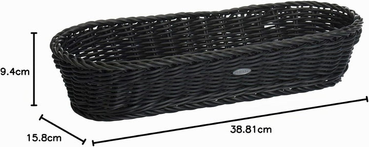 Westmark Mehrzweck-/Baguettekorb, geeignet für Hotel und Gastronomie, Oval, ca. 40 x 16 x8 cm, Synth