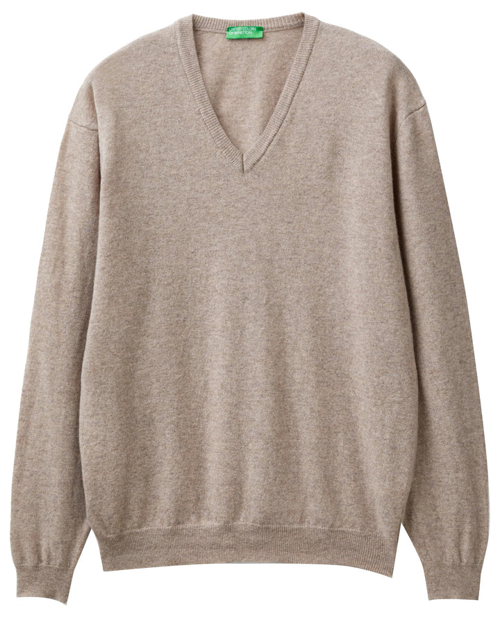 United Colors of Benetton Herren Pullover, Taupe 530