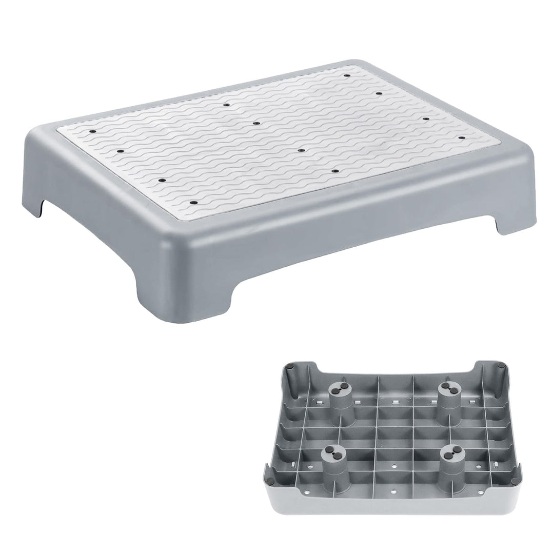 Anti-Rutsch Halbstufe 9CM,Stapelbare Halbstufe Trittstufe,Tragbare Steighilfe & Einstiegshilfe Tritt