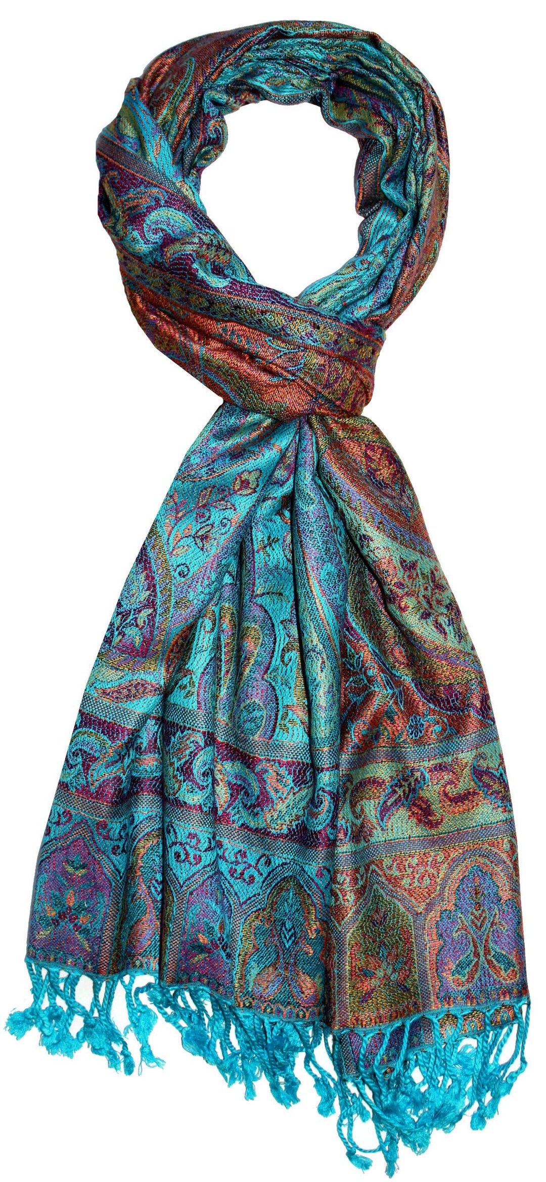Lorenzo Cana Marken Schal Schaltuch Herrenschal Männerschal Naturfaser opulentes Paisley Muster in h