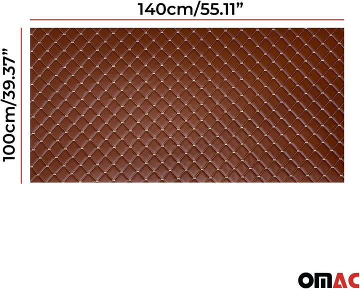 OMAC Geprägte Schwarz Kunstleder Auto Polsterung Leder Patches | Interieur Zubehör mit Diamant-Stich