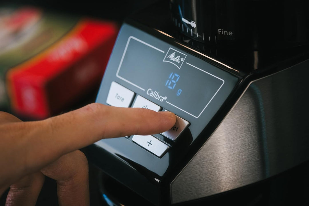 Melitta 1027-01 Mühle CALIBRA EU, 160 W, Schwarz/Edelstahl