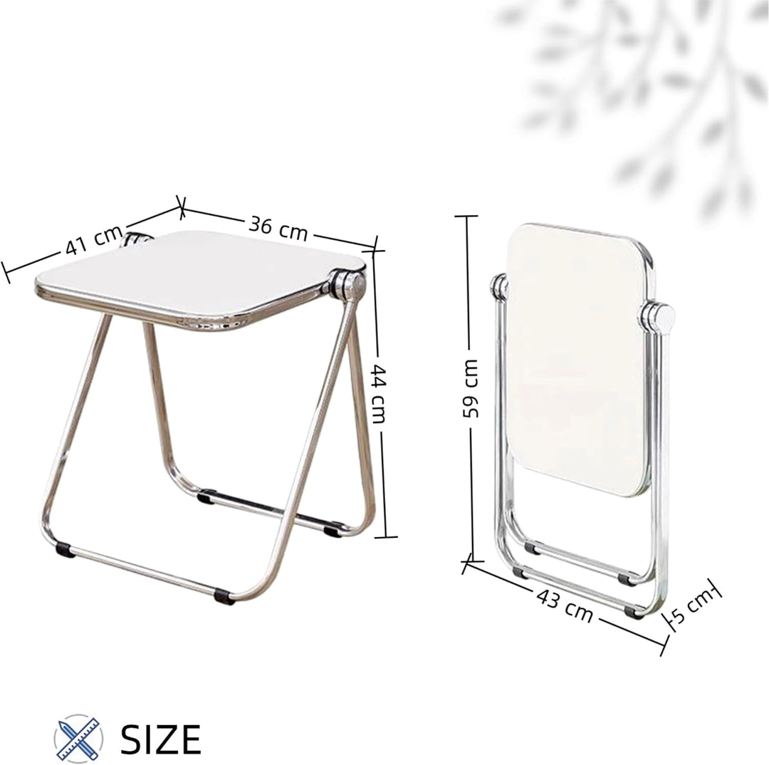 Klapptisch transparentes Acryl Beistelltisch Kleiner Computertisch Picknicktische for Zuhause, Büro,