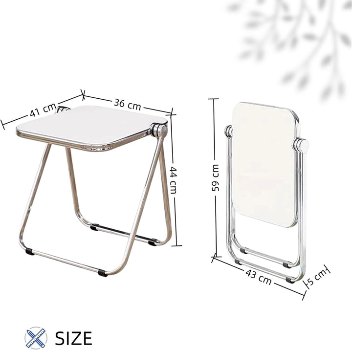 Klapptisch transparentes Acryl Beistelltisch Kleiner Computertisch Picknicktische for Zuhause, Büro,