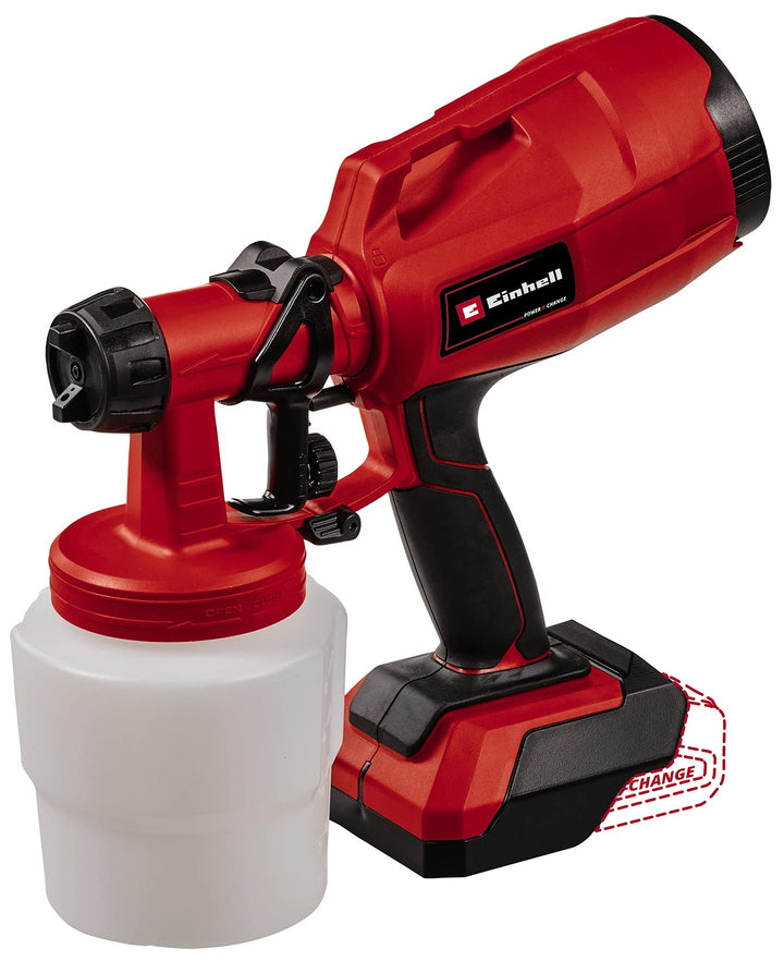Einhell Akku-Farbsprühsystem TC-SY 18/60 Li Power X-Change (Li-Ion, 18 V, Förderleistung 650 ml/min,