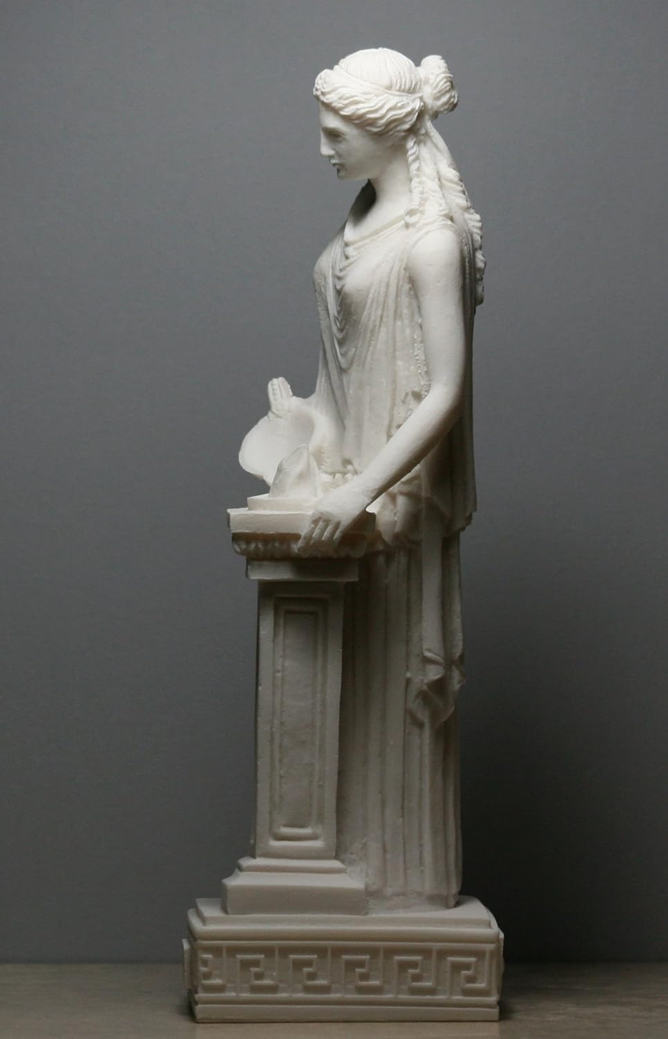 Hestia Vesta Statue Göttin der Home Familie Hearth Alabaster Skulptur 26 ΄ ΄
