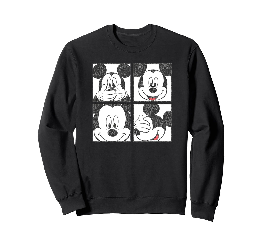 Disney Mickey Mouse Box Faces Sweatshirt