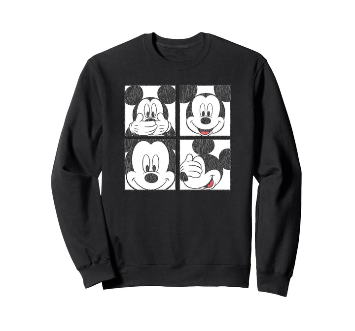 Disney Mickey Mouse Box Faces Sweatshirt
