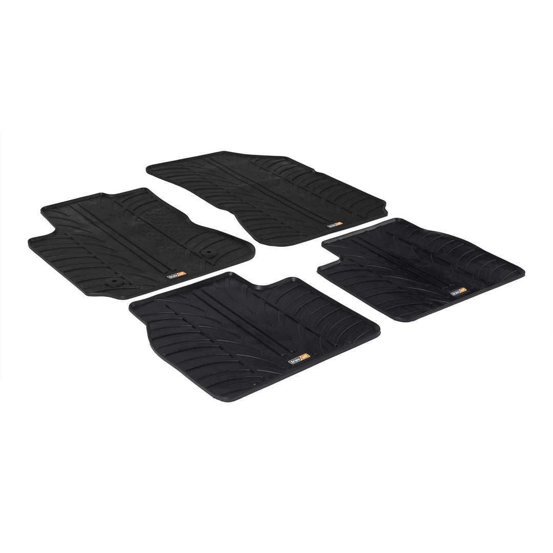 Travall Mats Gummifussmatten Kompatibel Mit Citroen C4 Cactus (Ab 2014) TRM1200 - Allwettermatten Na