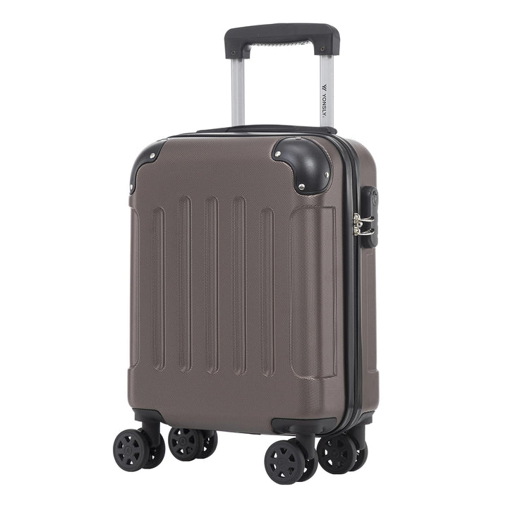 Trolley Koffer Suitcase, Reisekoffer, Rollkoffer Handgepäck, Hartschalenreisekoffer mit 4 Rollen 360