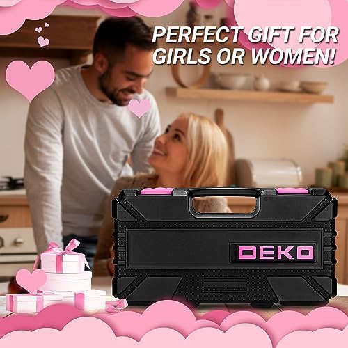 Werkzeugkoffer Werkzeugkasten Werkzeugset　Haushalt Werkzeugbox：DEKO　Werkzeugkästen Bestückt　62-tlg.　