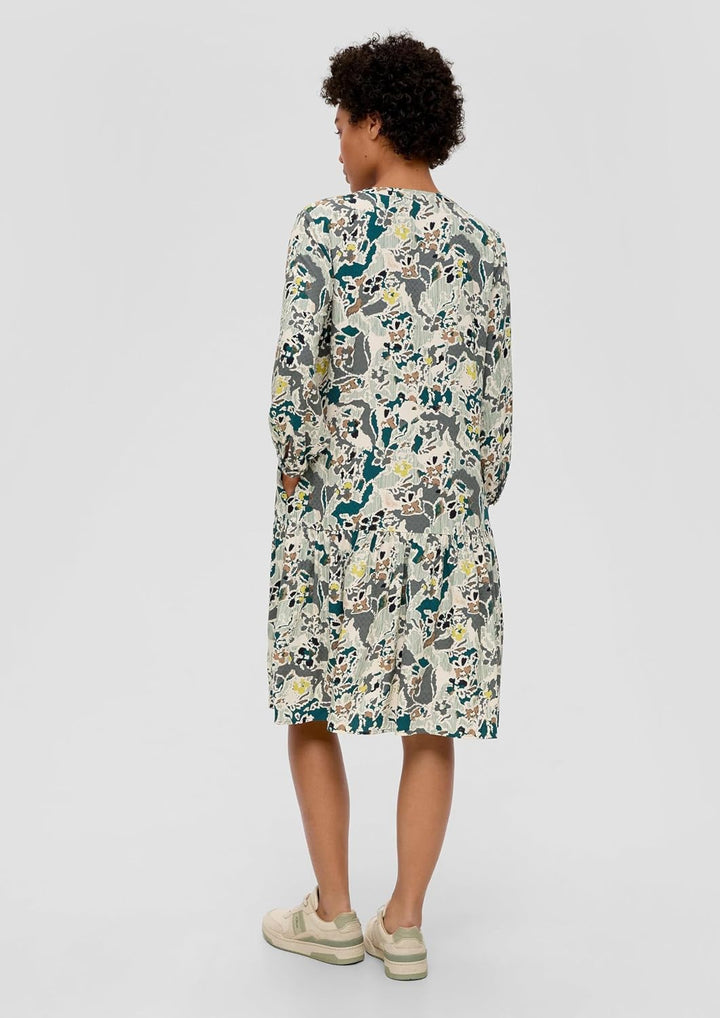s.Oliver Damen 2138508 Kleid 34 Blue Green, 34 Blue Green