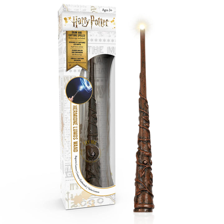 WOW! STUFF Harry Potter Lumos 17,8 cm Hermine Granger Zauberstab Official Wizarding World Geschenke,