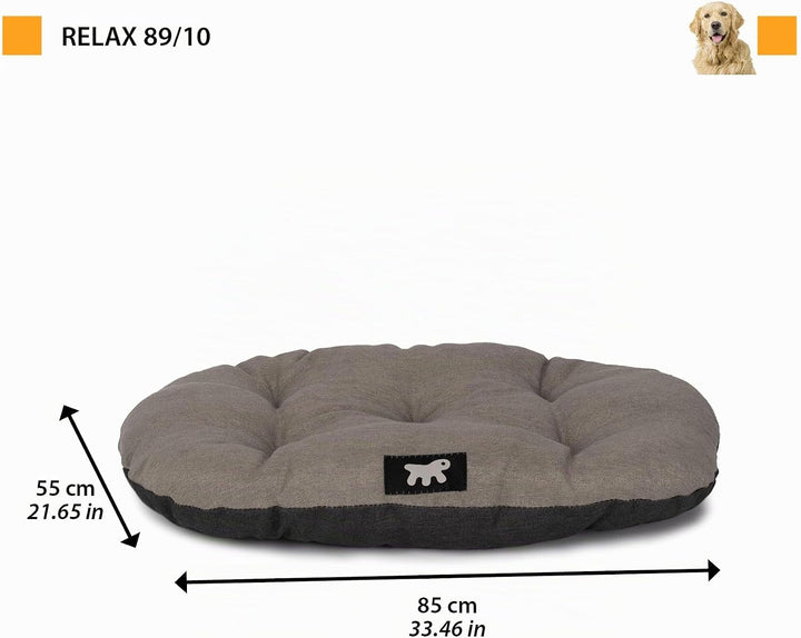 Ferplast Hundebett Relax, Hundekissen, Katzenkissen, Hundematte für Hundehütten und Autos – waschbar