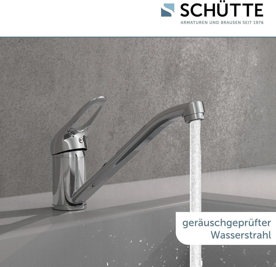 SCHÜTTE PORTO Spültischarmatur, Küchenarmatur 360° schwenkbar, Wasserhahn für die Küche, Mischbatter