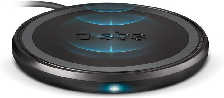 SBS Wireless Fast Charge Tischlader, 10 W für ultraschnelles Laden, Ladestation für Qi-Handys, Smart