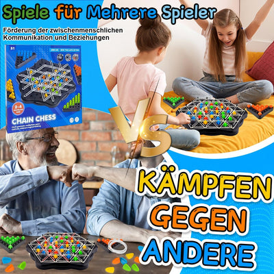 Triggle Game, Triggle-Spiel, lustiges Triggles-Spiel GummibäNder, Triggle, Kettendreieck Schachspiel