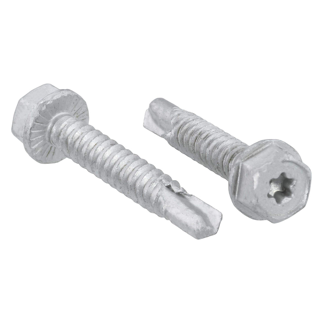 Sechskant-Bohrschraube SW10 + TX25, Zinklammellenbeschichtung, Unterkopf-Sperrverzahnung, 6.3x38 mm,