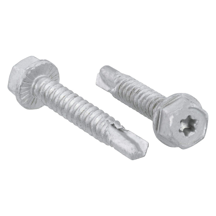 Sechskant-Bohrschraube SW10 + TX25, Zinklammellenbeschichtung, Unterkopf-Sperrverzahnung, 6.3x38 mm,