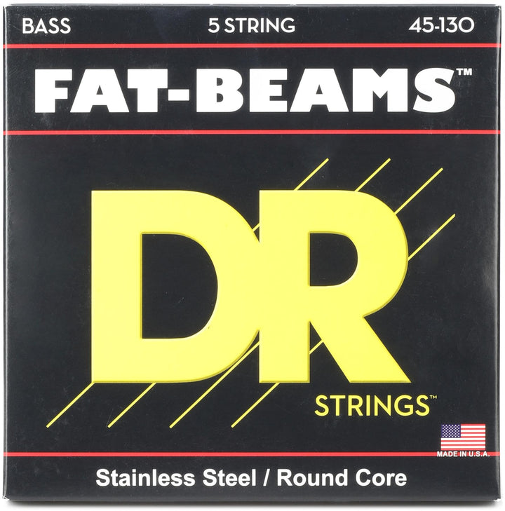 Dr Strings FB5–130 fat-beams Bass 5 Saiten Medium 45–130