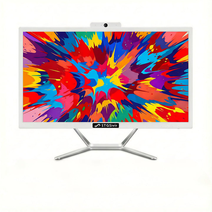 STGsivir All-in-One Desktop-PC, Display 21,5 Zoll, Core i5 bis 3,6 GHz, 16 GB RAM, 512 GB SSD, WiFi