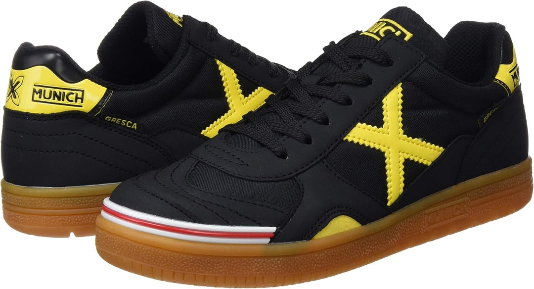 Munich Unisex Kinder Gresca Kid S Fitnessschuhe 34 EU Schwarz Gelb, 34 EU Schwarz Gelb