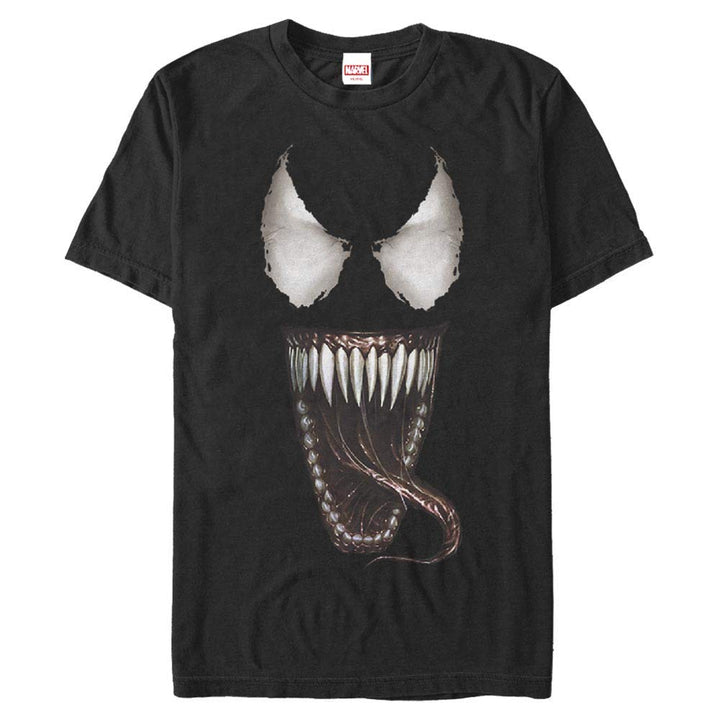 Marvel Unisex Other-Venom Mouth Open Organic Short Sleeve T-Shirt S Schwarz, S Schwarz